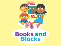 Books and Blocks event logo Books and Blocks event logo