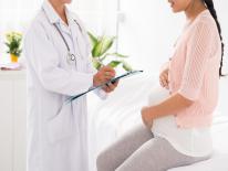 pregnant woman with doctor pregnant woman with doctor